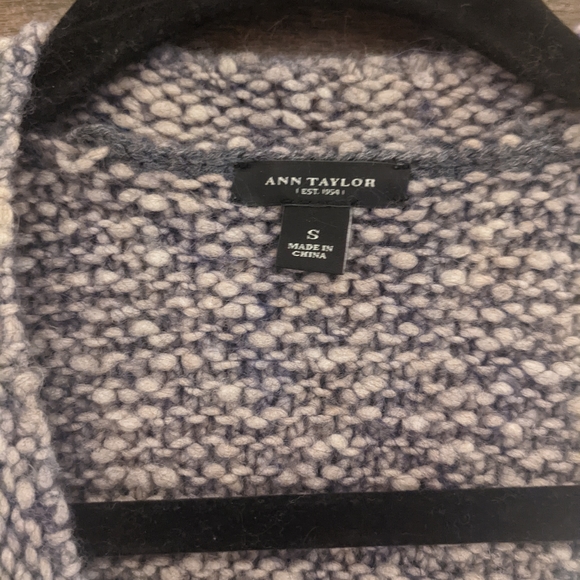 Grey/purple wool knit sweater - Picture 3 of 5